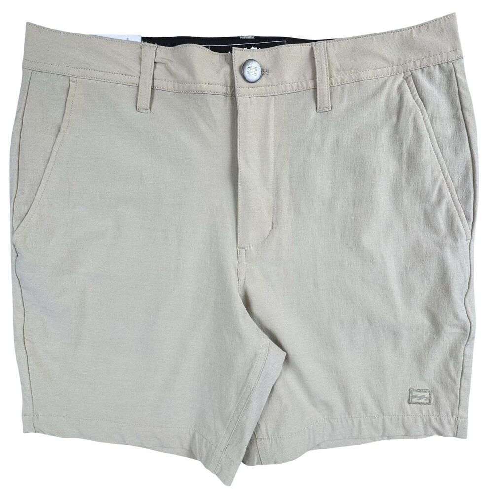 Billabong Mens Size 30 18" Hybrid Shorts Tan Golf Preppy Chino Casual Beige New